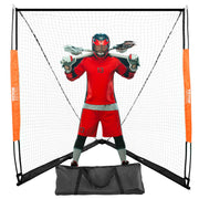 Lacrosse Goal, 1.8mx1.8m Lacrosse Net, Portable Lacrosse Goal with Carry Bag, Fiberglass Rod Backyard V952-ZQGQQMBXK66YHXM3MV0
