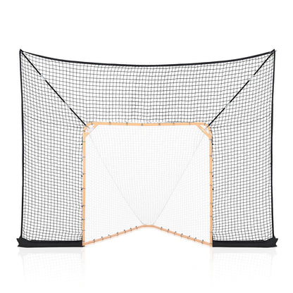 Hockey and Lacrosse Goal Backstop, 12x9 ft Lacrosse Net with Extended Coverage, Quick Easy Setup Complete V952-ZQGQQMTJK1291LY4QV0