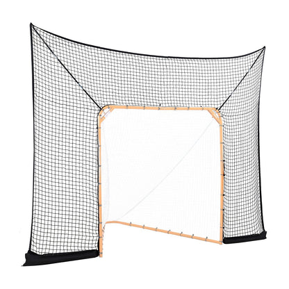 Hockey and Lacrosse Goal Backstop, 12x9 ft Lacrosse Net with Extended Coverage, Quick Easy Setup Complete V952-ZQGQQMTJK1291LY4QV0