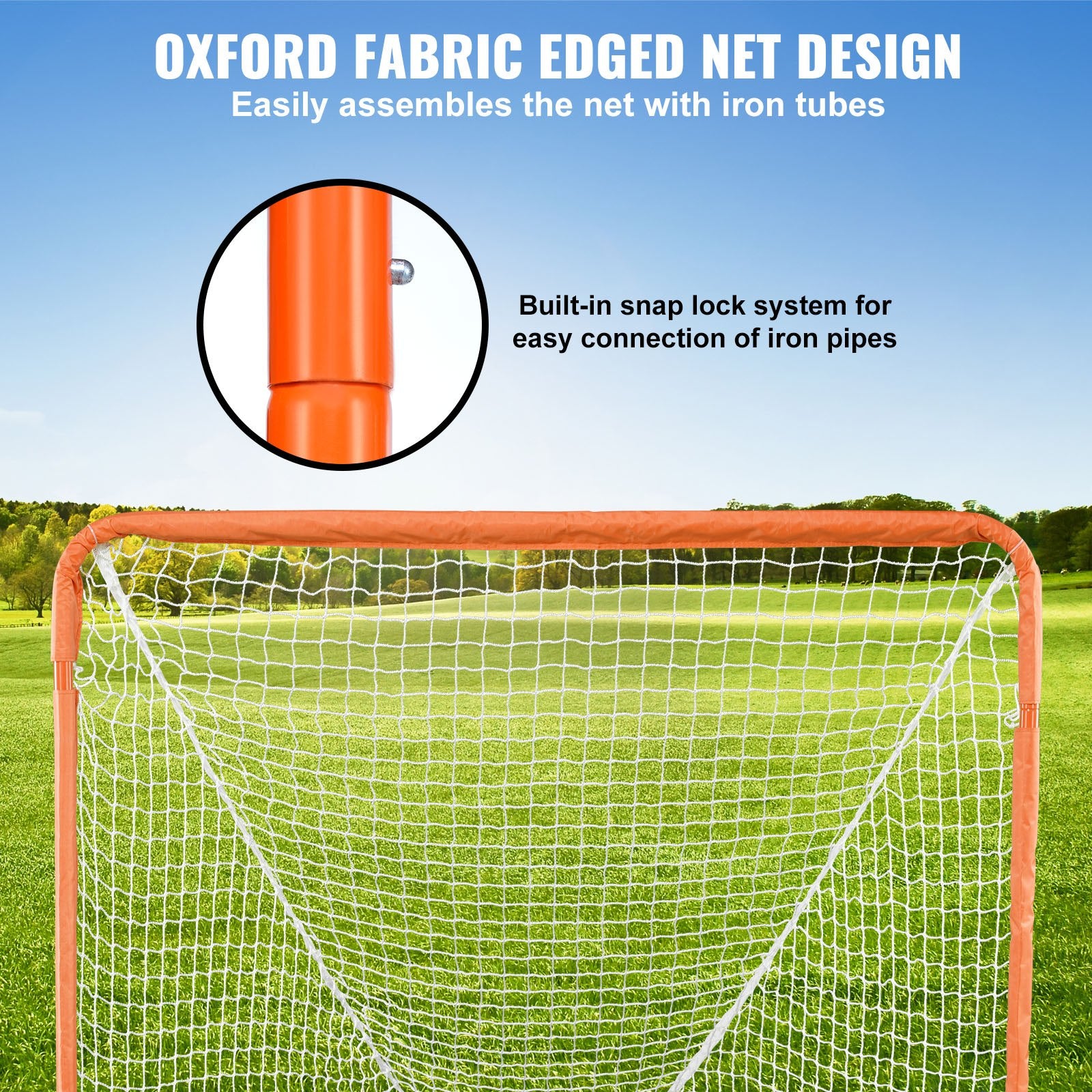 Lacrosse Goal, 1.2 mx 1.2 m Small Kids Lacrosse Net, Folding Portable Lacrosse Goal with Carry Bag, Iron V952-ZQGQQMTJK44Y29337V0