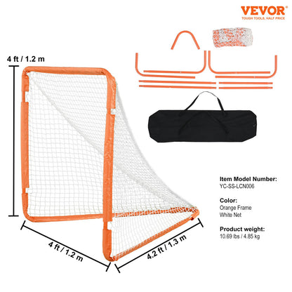 Lacrosse Goal, 1.2 mx 1.2 m Small Kids Lacrosse Net, Folding Portable Lacrosse Goal with Carry Bag, Iron V952-ZQGQQMTJK44Y29337V0