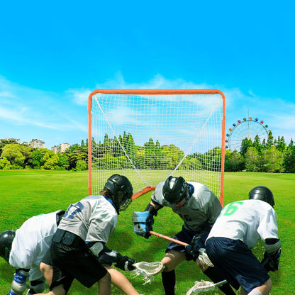 Lacrosse Goal, 1.2 mx 1.2 m Small Kids Lacrosse Net, Folding Portable Lacrosse Goal with Carry Bag, Iron V952-ZQGQQMTJK44Y29337V0