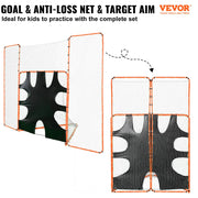 3-IN-1 Lacrosse Goal with Backstop and Target,3.7mx2.7m Lacrosse Net, Steel Frame Backyard Lacrosse Rebounder V952-ZQGQQMTJK66Y43P7FV0