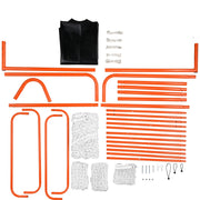 3-IN-1 Lacrosse Goal with Backstop and Target,3.7mx2.7m Lacrosse Net, Steel Frame Backyard Lacrosse Rebounder V952-ZQGQQMTJK66Y43P7FV0