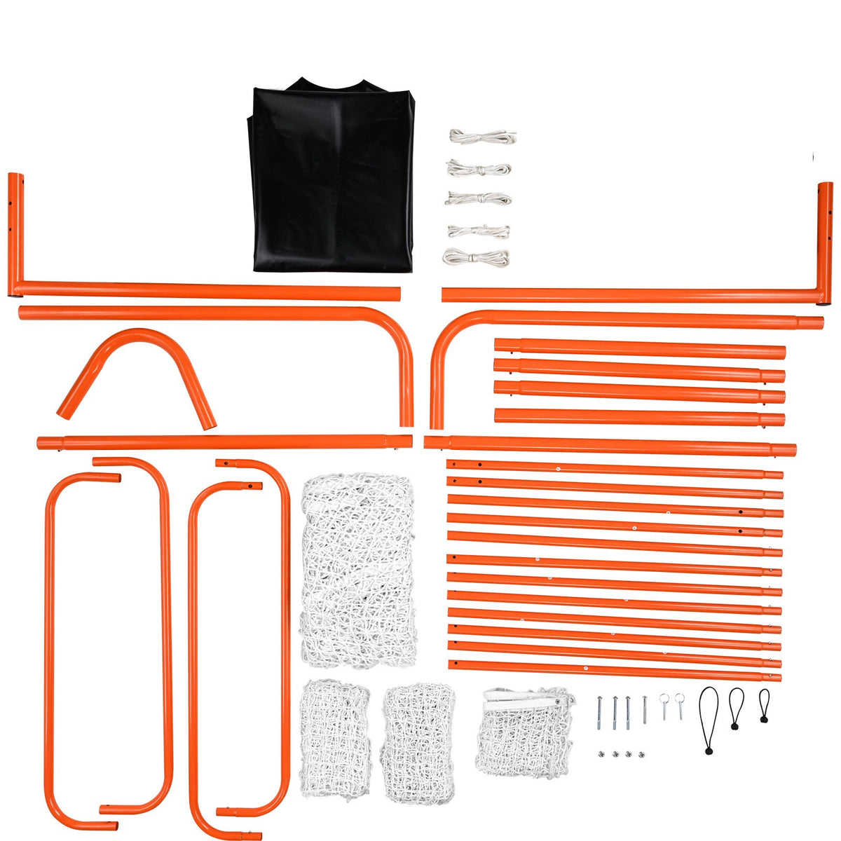 3-IN-1 Lacrosse Goal with Backstop and Target,3.7mx2.7m Lacrosse Net, Steel Frame Backyard Lacrosse Rebounder V952-ZQGQQMTJK66Y43P7FV0