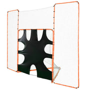 3-IN-1 Lacrosse Goal with Backstop and Target,3.7mx2.7m Lacrosse Net, Steel Frame Backyard Lacrosse Rebounder V952-ZQGQQMTJK66Y43P7FV0