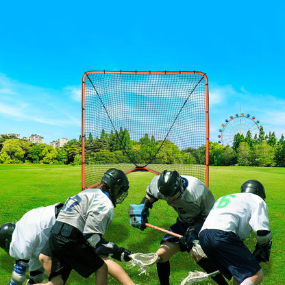 Lacrosse Goal, 1.8mx1.8m Lacrosse Net, Folding Portable Backyard Lacrosse Training Equipment, Steel Frame V952-ZQGQQMTJK66YHI8WOV0