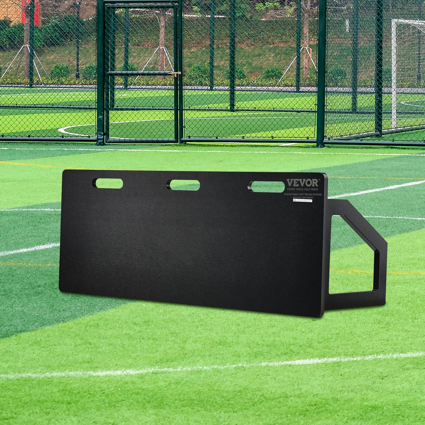 Soccer Rebounder Board, 115x45 cm Portable Soccer Wall with 2 Angles Rebound, Foldable HDPE Kickback Rebound V952-ZQHDBHDPE451MXKRDV0