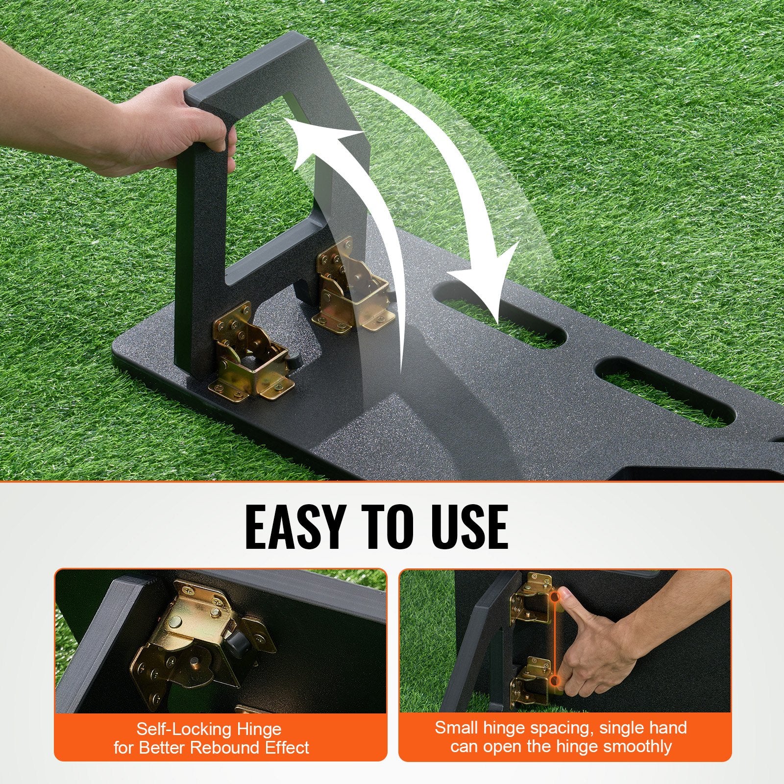 Soccer Rebounder Board, 32"X12" Portable Soccer Wall with 2 Angles Rebound, Foldable HDPE Kickback Rebound V952-ZQHDBHDPEL32Z6HCXV0