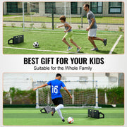Soccer Rebounder Board, 32"X12" Portable Soccer Wall with 2 Angles Rebound, Foldable HDPE Kickback Rebound V952-ZQHDBHDPEL32Z6HCXV0
