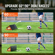 Soccer Rebounder Board, 40"X12" Portable Soccer Wall with 2 Angles Rebound, Foldable HDPE Kickback Rebound V952-ZQHDBHDPEL40B7CZKV0