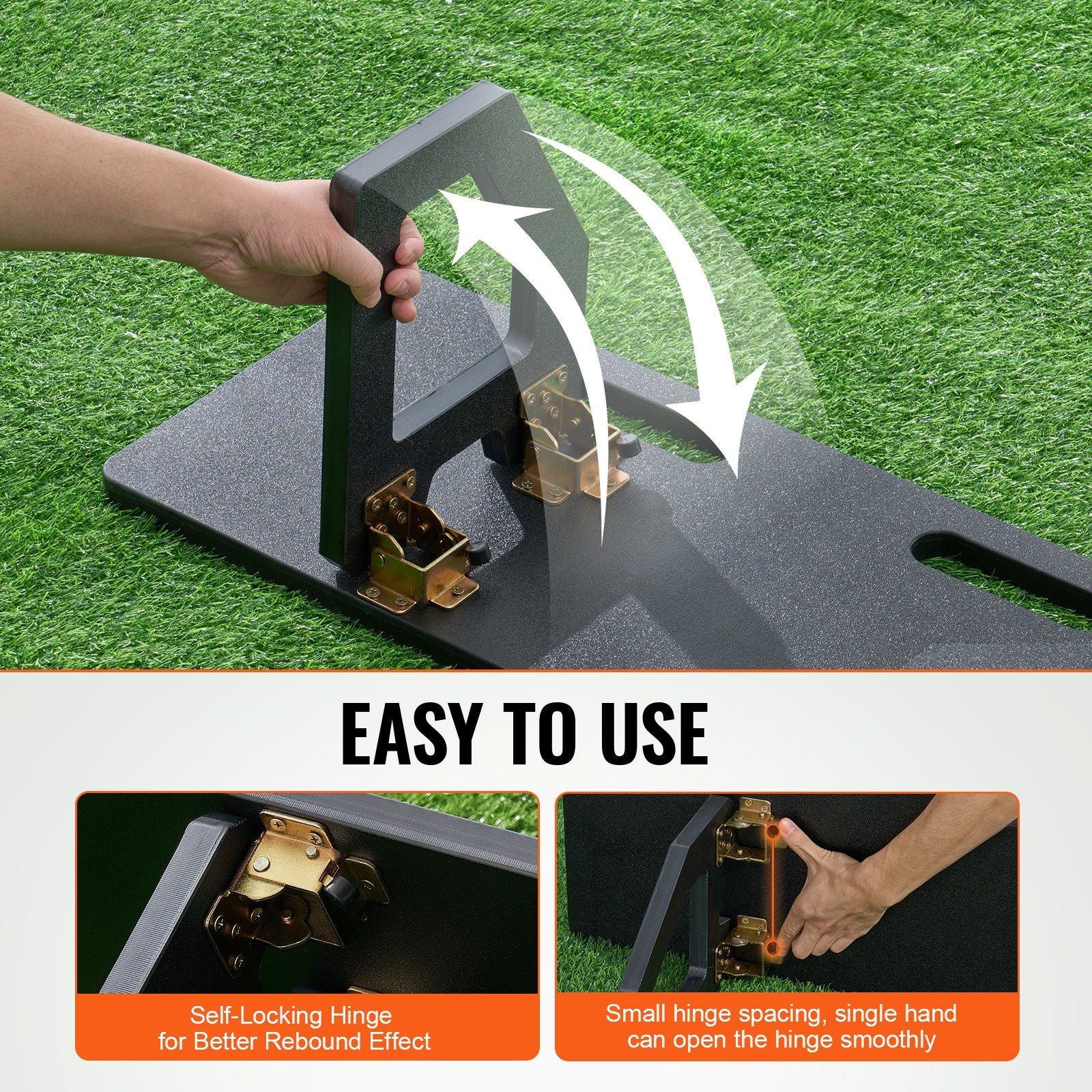 Soccer Rebounder Board, 40"X12" Portable Soccer Wall with 2 Angles Rebound, Foldable HDPE Kickback Rebound V952-ZQHDBHDPEL40B7CZKV0