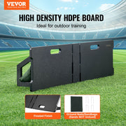 Soccer Rebounder Board, 45"X13" Portable Soccer Wall with 2 Angles Rebound, Foldable HDPE Kickback Rebound V952-ZQHDBHDPEL45RXNTKV0