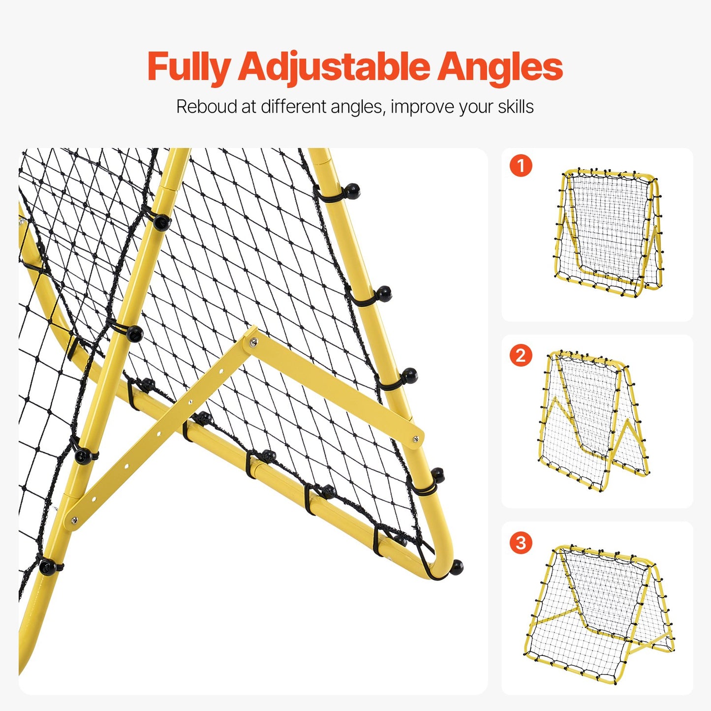 40"x35"x37" Soccer Rebounder Net Kick-Back Portable Football Training Gift V952-ZQHDWTZ10010AQ342V0
