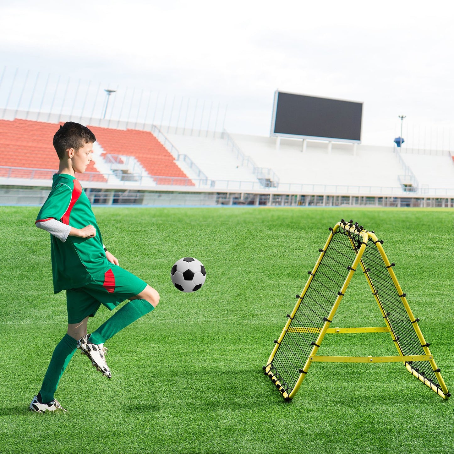 40"x35"x37" Soccer Rebounder Net Kick-Back Portable Football Training Gift V952-ZQHDWTZ10010AQ342V0