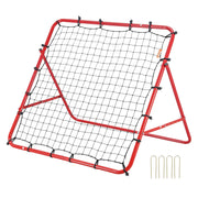 Soccer Rebounder Rebound Net, Kick-Back 100x100 cm, Portable Football Training Gifts, Fully Adjustable Angles V952-ZQHDWTZ10010GPDKLV0