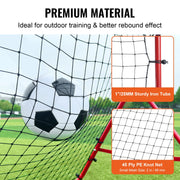 Soccer Rebounder Rebound Net, Kick-Back 100x100 cm, Portable Football Training Gifts, Fully Adjustable Angles V952-ZQHDWTZ10010GPDKLV0