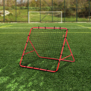Soccer Rebounder Rebound Net, Kick-Back 100x100 cm, Portable Football Training Gifts, Fully Adjustable Angles V952-ZQHDWTZ10010GPDKLV0