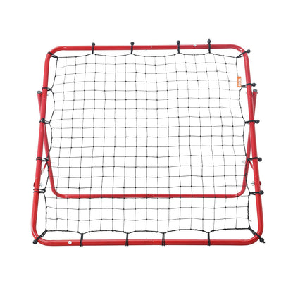 Soccer Rebounder Rebound Net, Kick-Back 100x100 cm, Portable Football Training Gifts, Fully Adjustable Angles V952-ZQHDWTZ10010GPDKLV0