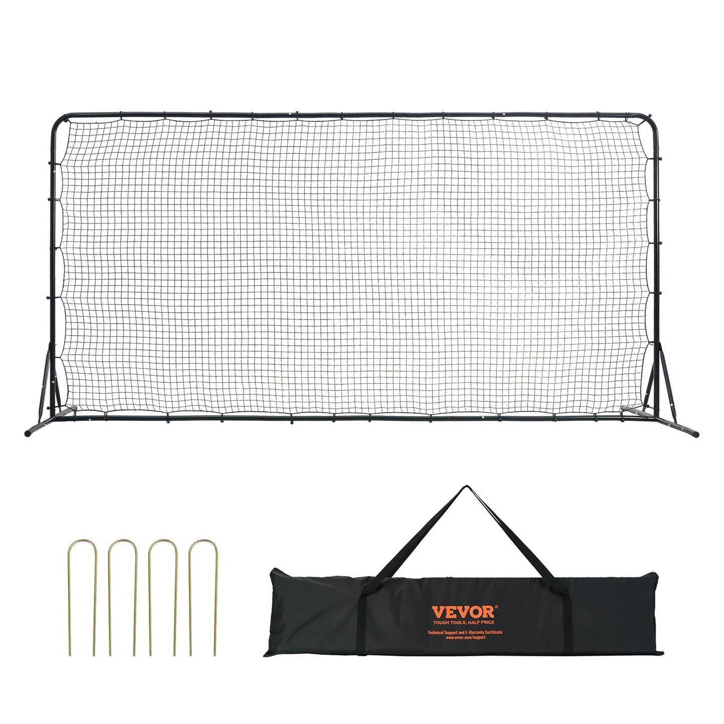 Soccer Rebounder Net, 12x6FT Iron Soccer Training Equipment, Sports Football Training Gift with Portable Bag, V952-ZQHDWTZ126YCS0MY9V0