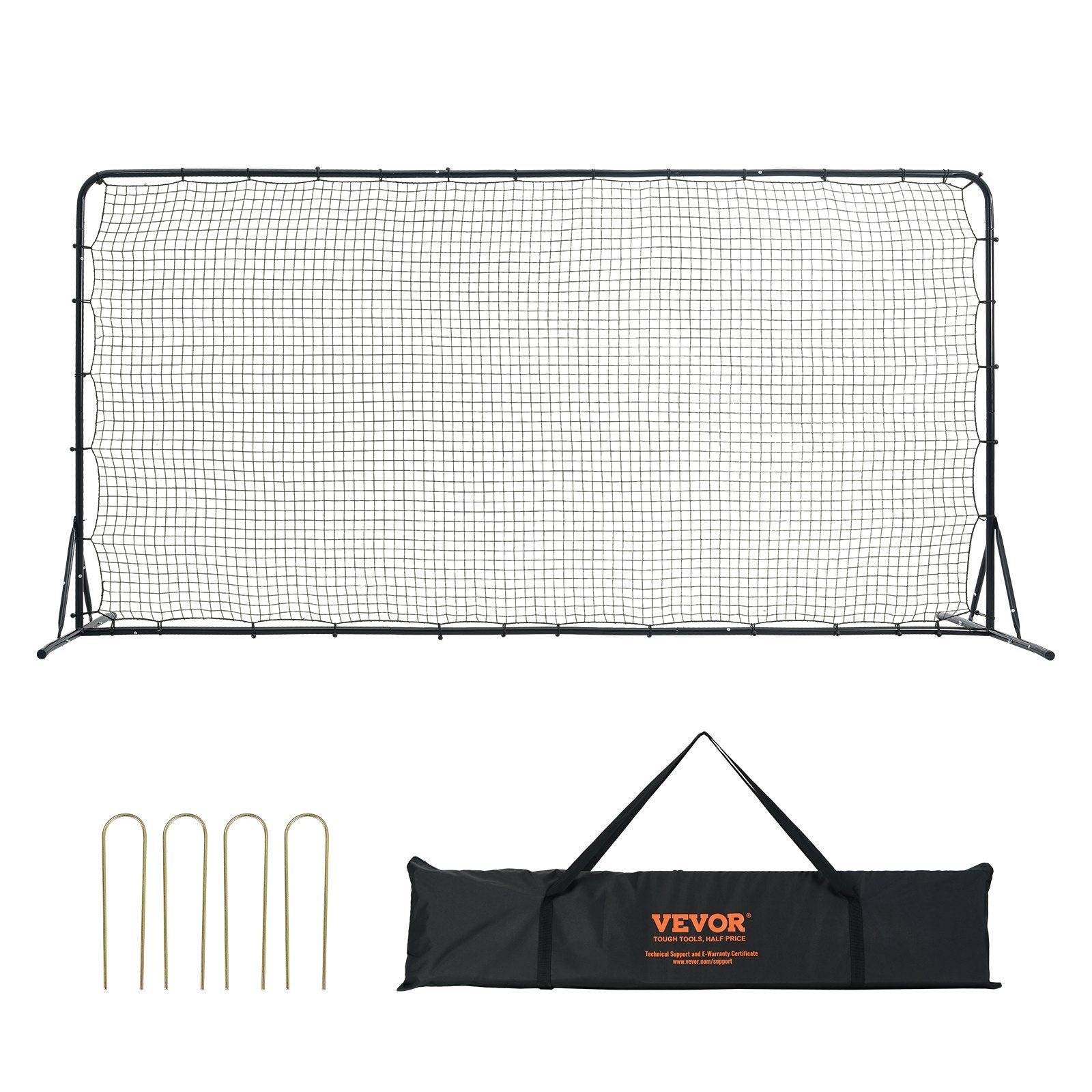Soccer Rebounder Net, 12x6FT Iron Soccer Training Equipment, Sports Football Training Gift with Portable Bag, V952-ZQHDWTZ126YCS0MY9V0
