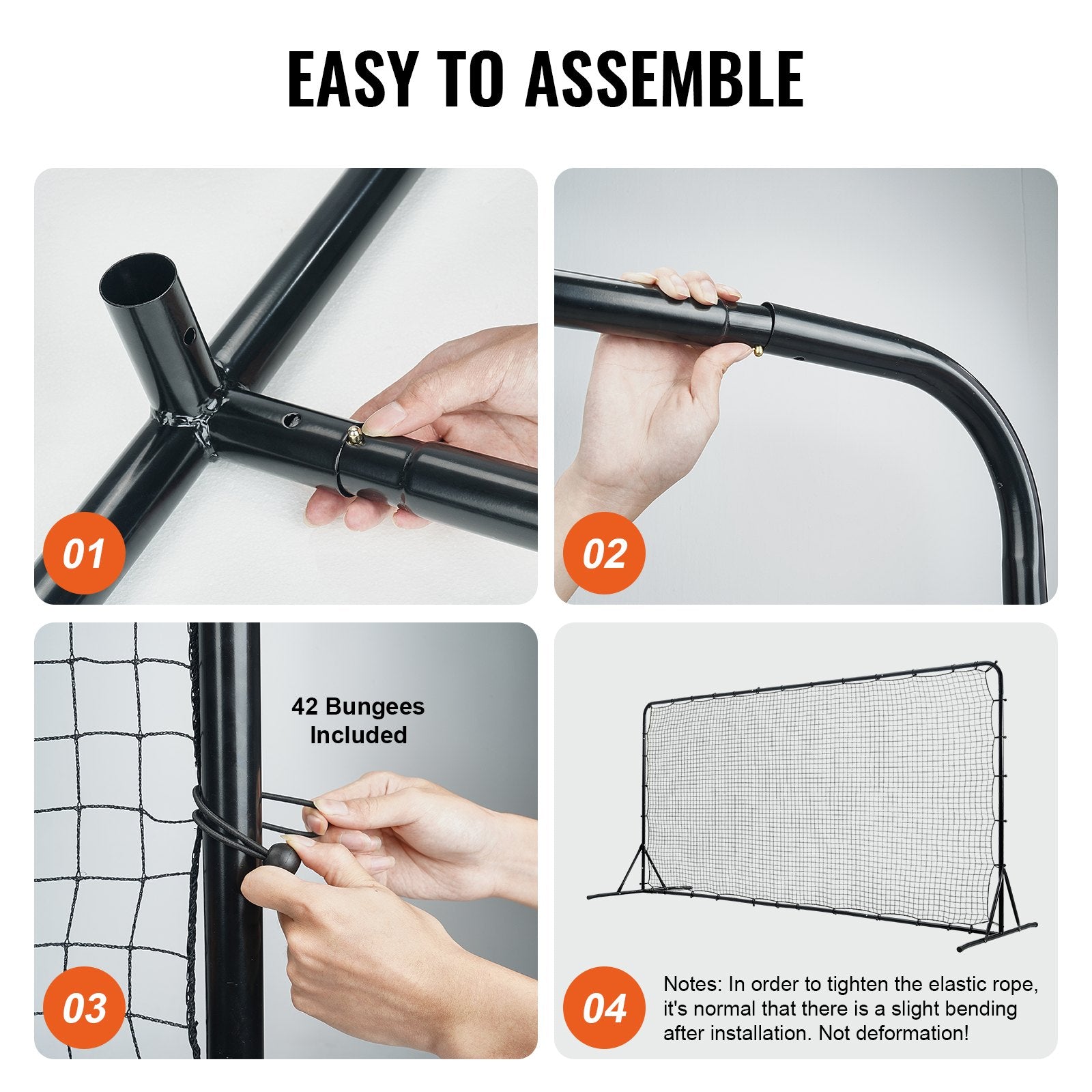 Soccer Rebounder Net, 12x6FT Iron Soccer Training Equipment, Sports Football Training Gift with Portable Bag, V952-ZQHDWTZ126YCS0MY9V0