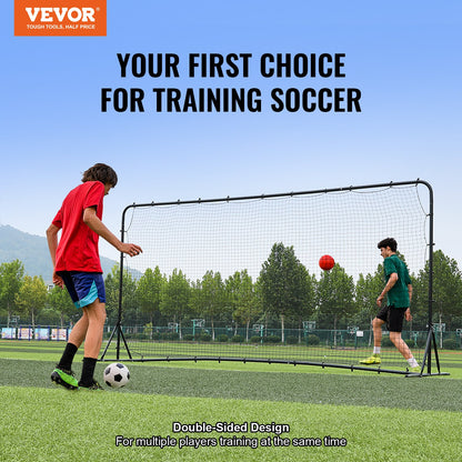 Soccer Rebounder Net, 12x6FT Iron Soccer Training Equipment, Sports Football Training Gift with Portable Bag, V952-ZQHDWTZ126YCS0MY9V0
