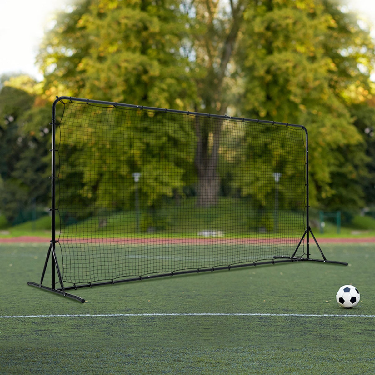 Soccer Rebounder Net, 12x6FT Iron Soccer Training Equipment, Sports Football Training Gift with Portable Bag, V952-ZQHDWTZ126YCS0MY9V0