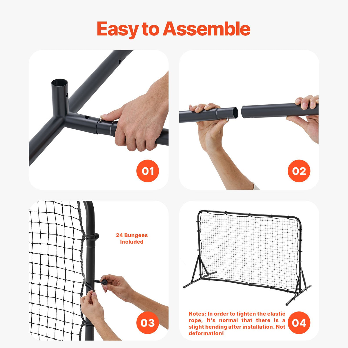 6x4FT Soccer Rebound Trainer Soccer Training Equipment Double-Sided Net V952-ZQHDWTZ64YCD591D1V0