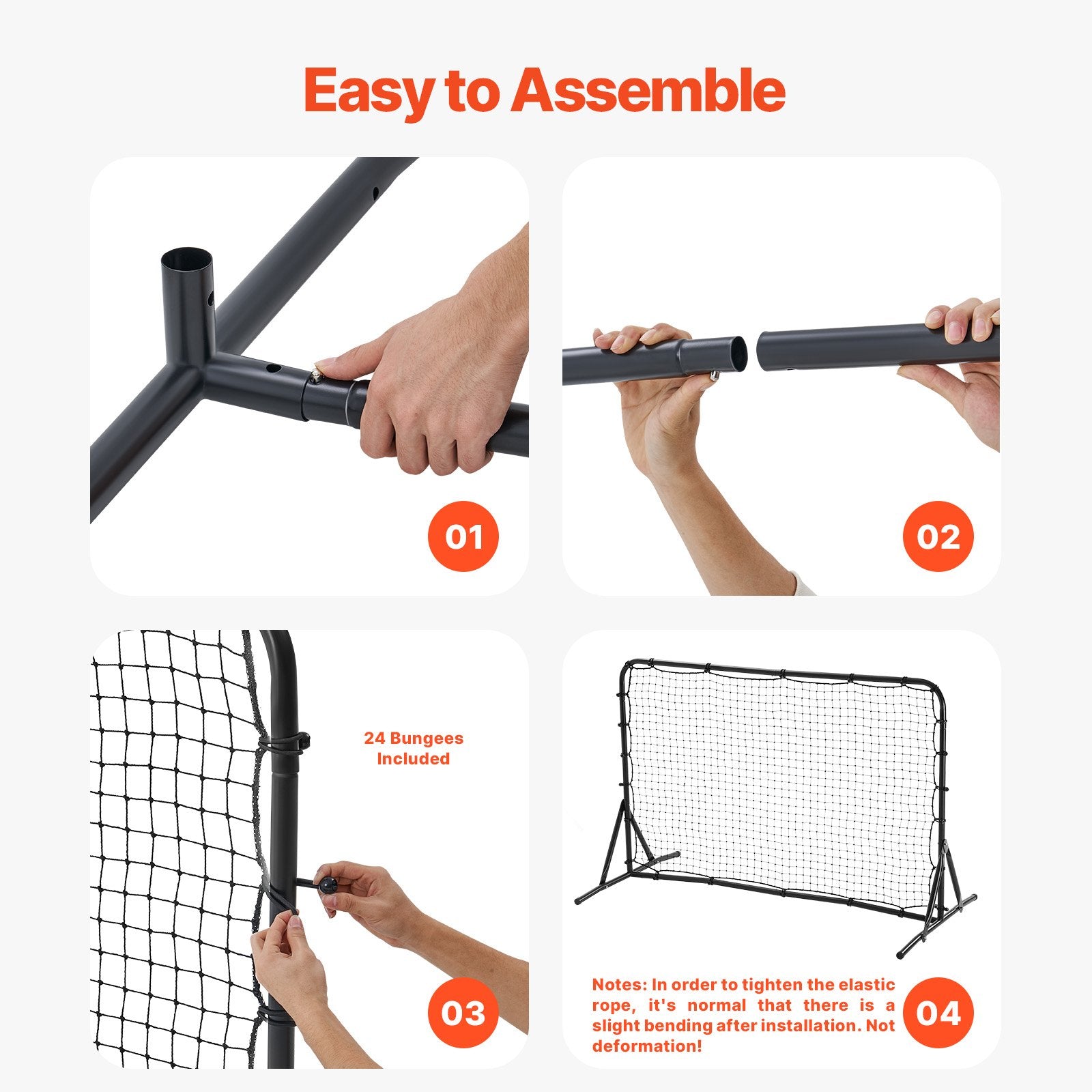 6x4FT Soccer Rebound Trainer Soccer Training Equipment Double-Sided Net V952-ZQHDWTZ64YCD591D1V0