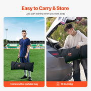 6x4FT Soccer Rebound Trainer Soccer Training Equipment Double-Sided Net V952-ZQHDWTZ64YCD591D1V0