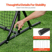 6x4FT Soccer Rebound Trainer Soccer Training Equipment Double-Sided Net V952-ZQHDWTZ64YCD591D1V0