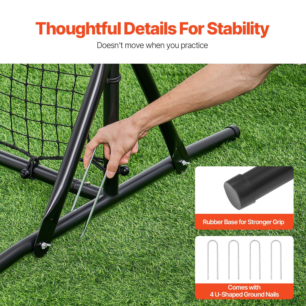 6x4FT Soccer Rebound Trainer Soccer Training Equipment Double-Sided Net V952-ZQHDWTZ64YCD591D1V0