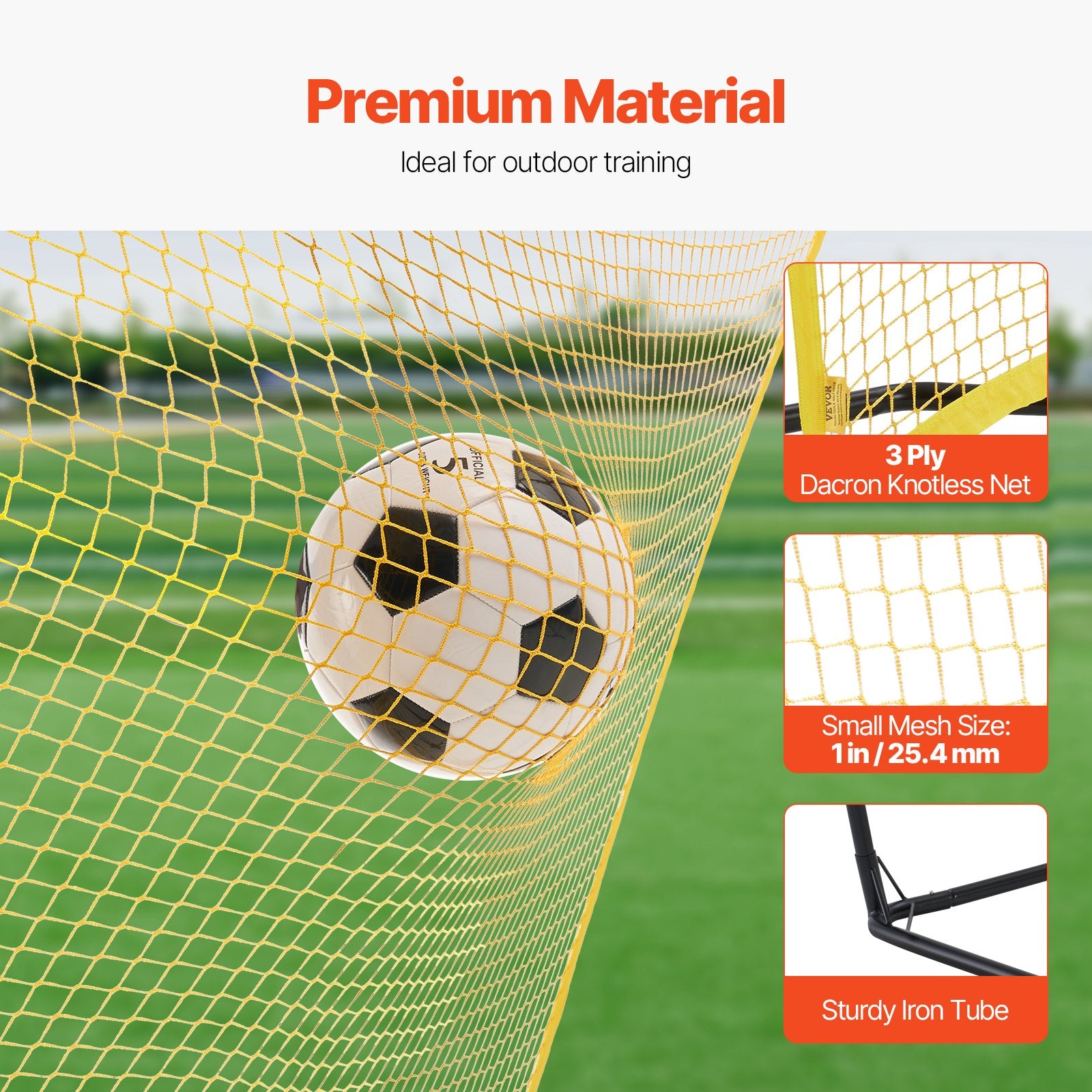 7x7FT Soccer Rebounder Portable Soccer Trainer Net with Portable Bag V952-ZQHDWTZDZBXGBPZ5WV0
