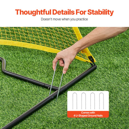 7x7FT Soccer Rebounder Portable Soccer Trainer Net with Portable Bag V952-ZQHDWTZDZBXGBPZ5WV0