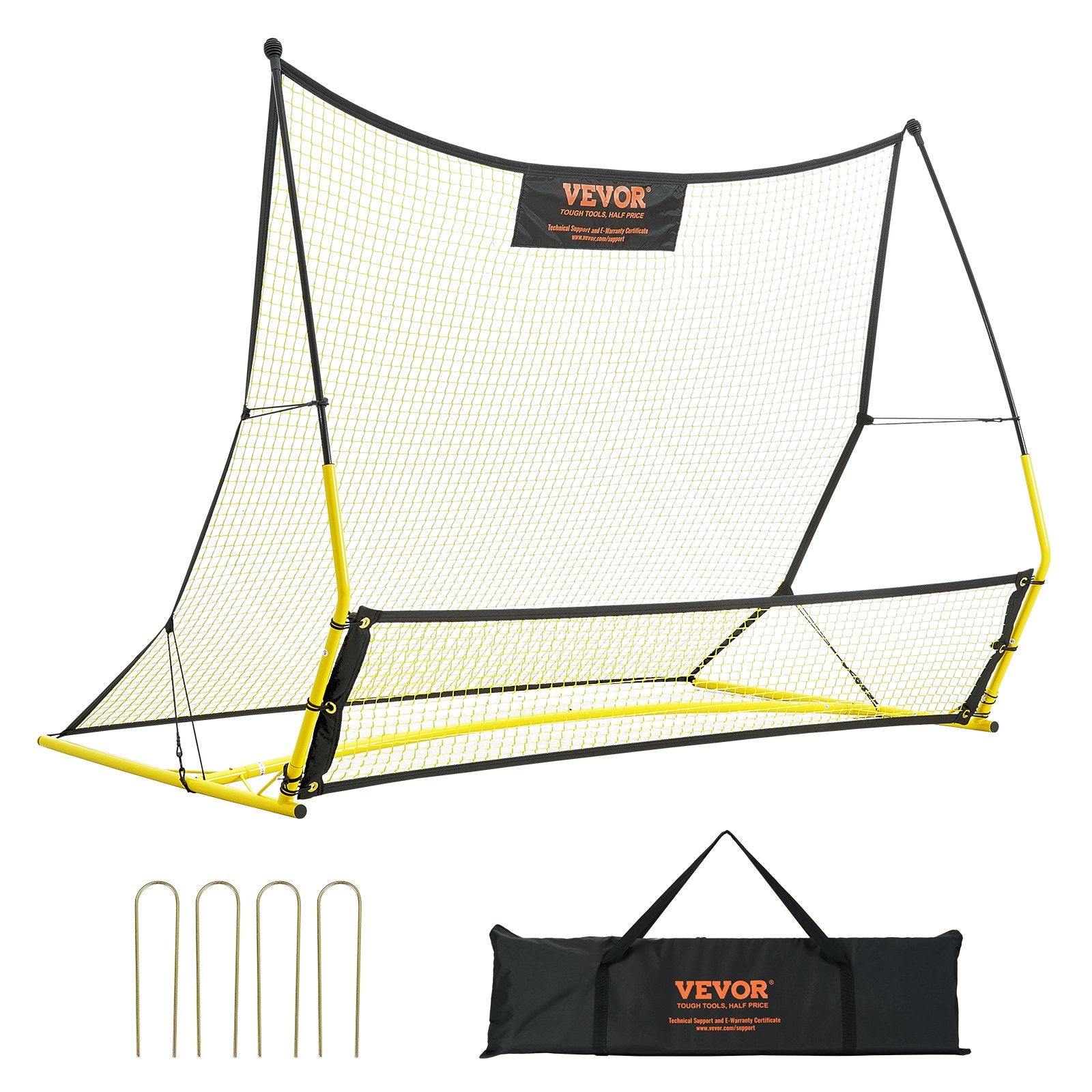 Soccer Trainer, 2-IN-1 Portable Soccer Rebounder Net, Iron Soccer Practice Equipment, Sports Football V952-ZQHDWTZDZBXGZ780TV0