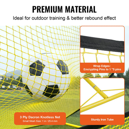 Soccer Trainer, 2-IN-1 Portable Soccer Rebounder Net, Iron Soccer Practice Equipment, Sports Football V952-ZQHDWTZDZBXGZ780TV0