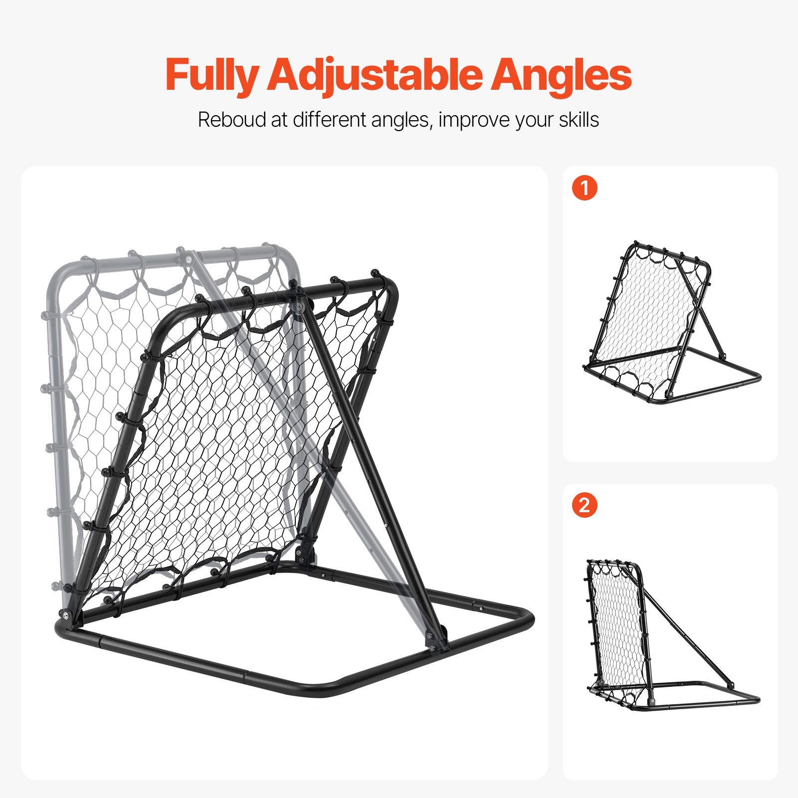 34"x34" Soccer Rebounder Net Kick-Back Portable Football Training Gifts V952-ZQHDWTZL84W8L8KBEV0