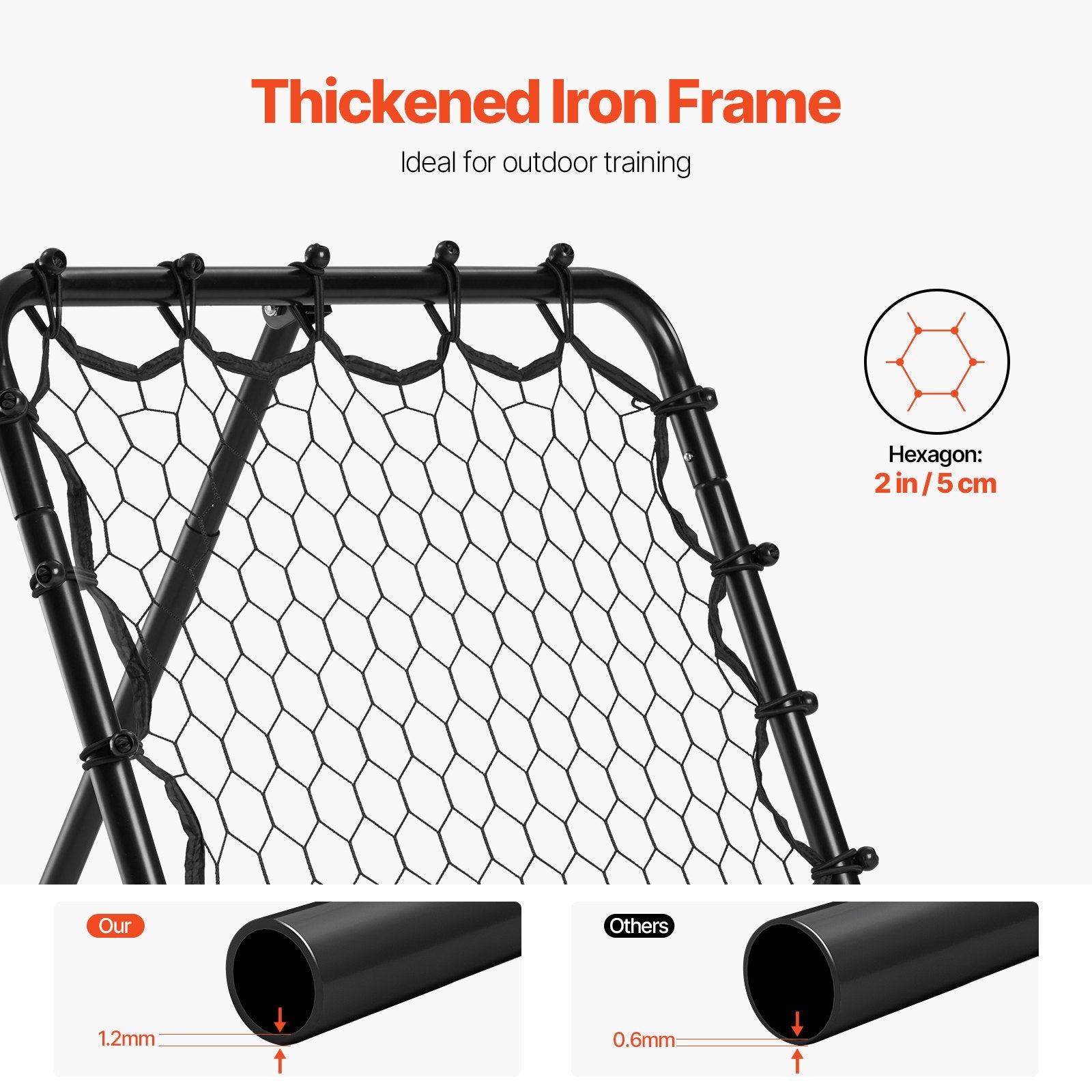 34"x34" Soccer Rebounder Net Kick-Back Portable Football Training Gifts V952-ZQHDWTZL84W8L8KBEV0