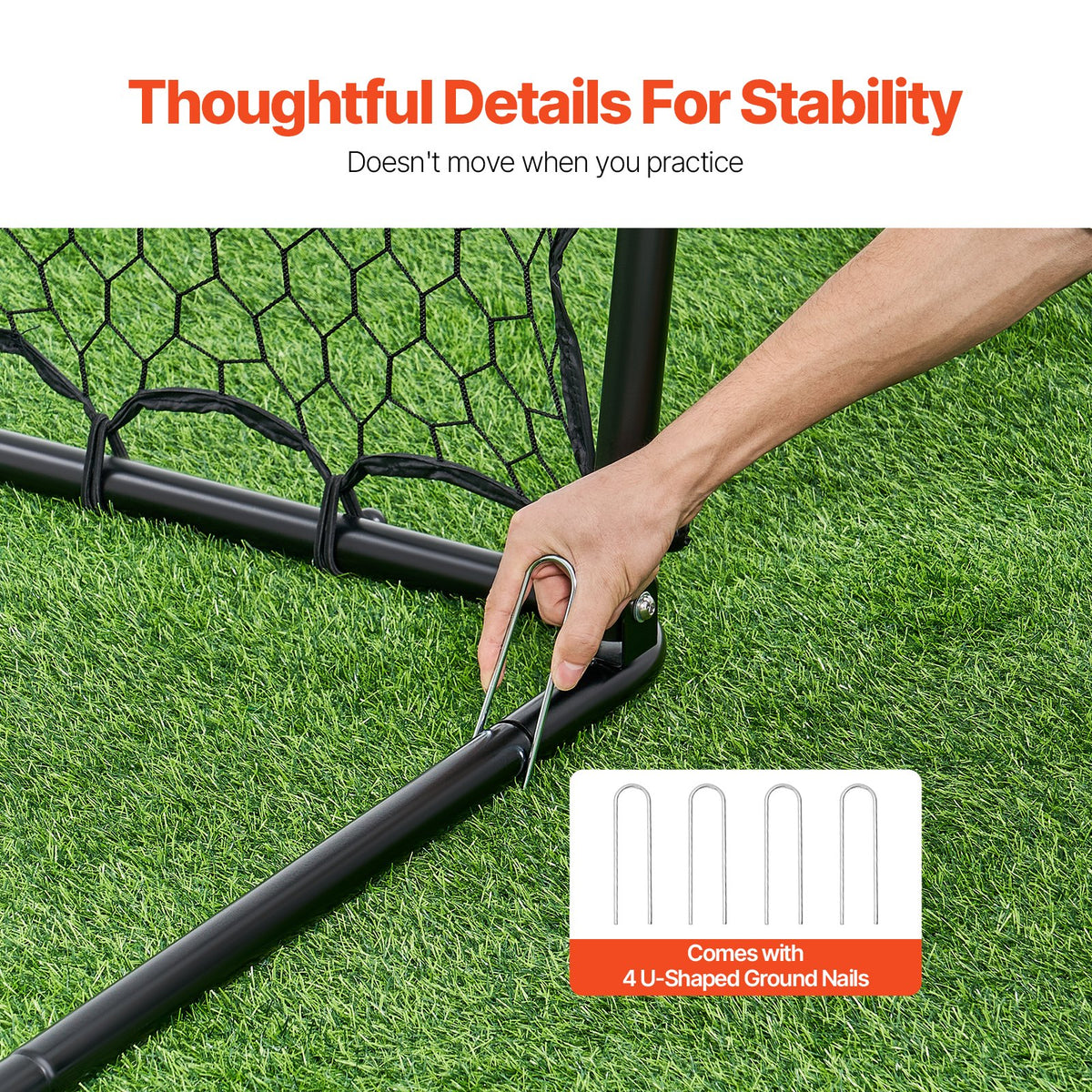 34"x34" Soccer Rebounder Net Kick-Back Portable Football Training Gifts V952-ZQHDWTZL84W8L8KBEV0