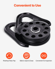 14.5 Ton Recovery Snatch Block Pulley Snatch 32,000 lbs Capacity ATV UTV V952-ZQHL7500LBS1XM1F2V0