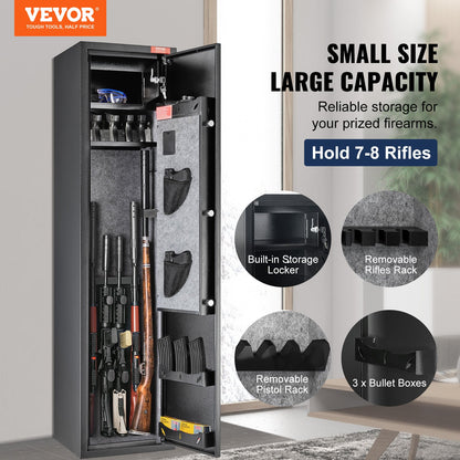 Gun Safe Rifle Safe with Digital Keypad & Lock 5 Rifles Storage Cabinet V952-ZQJDSX78ZZW99Q44OV9
