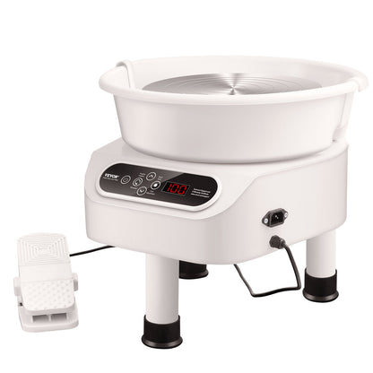 Pottery Wheel, 11 inch Pottery Forming Machine, 450W Electric Wheel for Pottery with Foot Pedal and LCD Touch V952-ZQLPJSJS11YCDNPP1V3