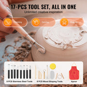 Pottery Wheel, 11 inch Pottery Forming Machine, 350W Electric Wheel for Pottery with Foot Pedal and LCD Touch V952-ZQLPJXS11YC3GD3ZZV3