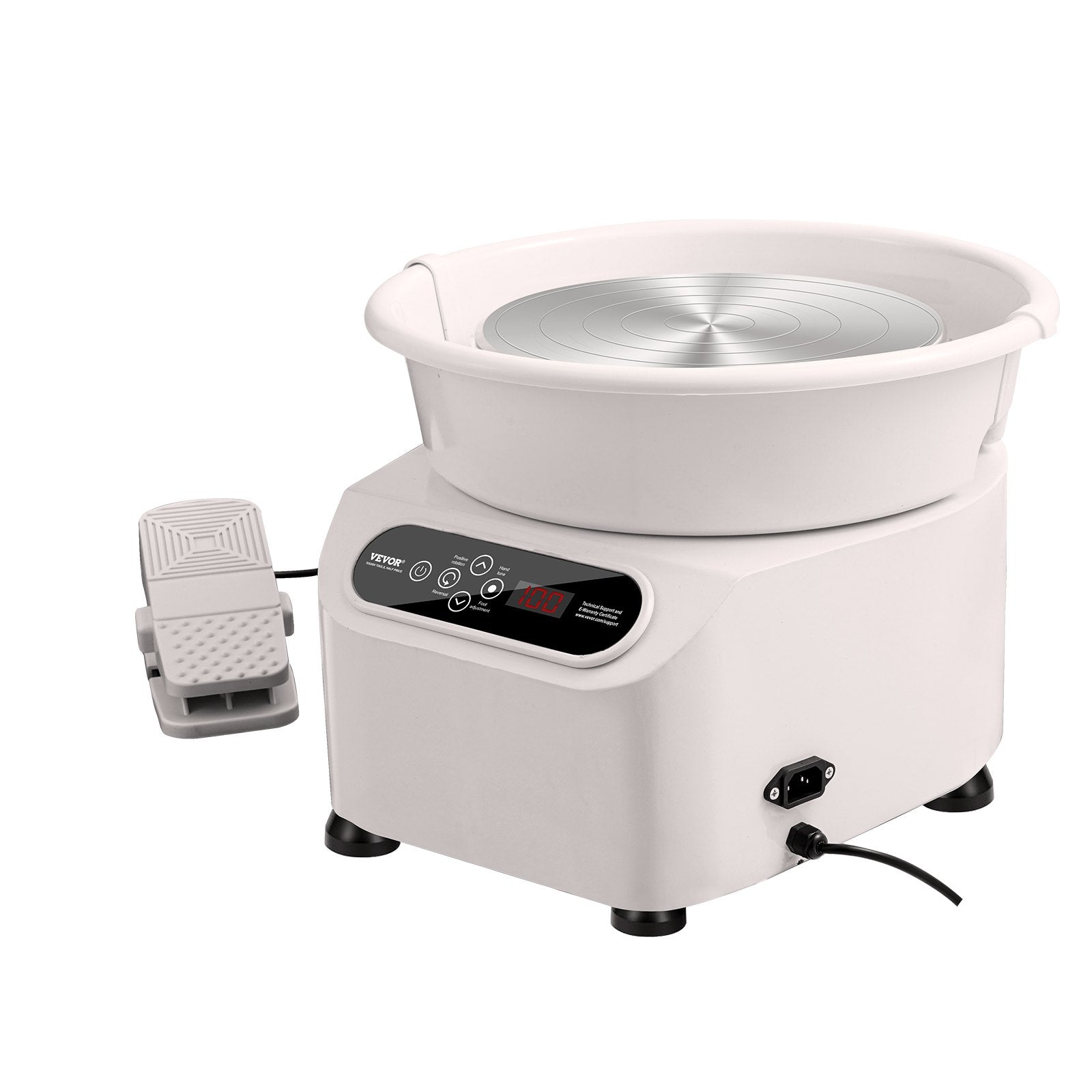 Pottery Wheel, 11 inch Pottery Forming Machine, 450W Electric Wheel for Pottery with Foot Pedal and LCD Touch V952-ZQLPJXS11YC4I5H6PV3
