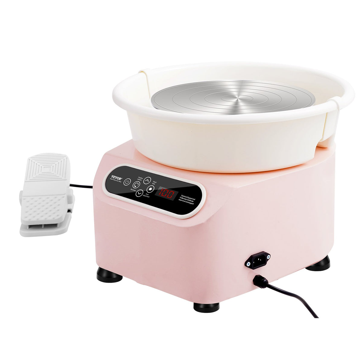 Pottery Wheel, 11 inch Pottery Forming Machine, 450W Electric Wheel for Pottery with Foot Pedal and LCD Touch V952-ZQLPJXS11YC4ZE2EMV3