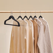 Velvet Hangers 50 Pack Black Non-Slip Hangers with 360 Degree Swivel Hook V952-ZRYJ50PCSHS0OTPW4V0