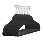 Velvet Hangers 50 Pack Black Non-Slip Hangers with 360 Degree Swivel Hook V952-ZRYJ50PCSHS0OTPW4V0