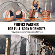 Battle Rope 1.5" 30Ft Gym Workout Strength Training Exercise Fitness Rope V952-ZS30FT15INDBX4FLXV0