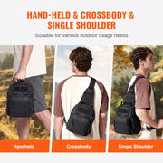 Tactical Sling Bag 10L Military Rover Shoulder Sling Backpack Black V952-ZSDJBHS10L00OBQOWV0